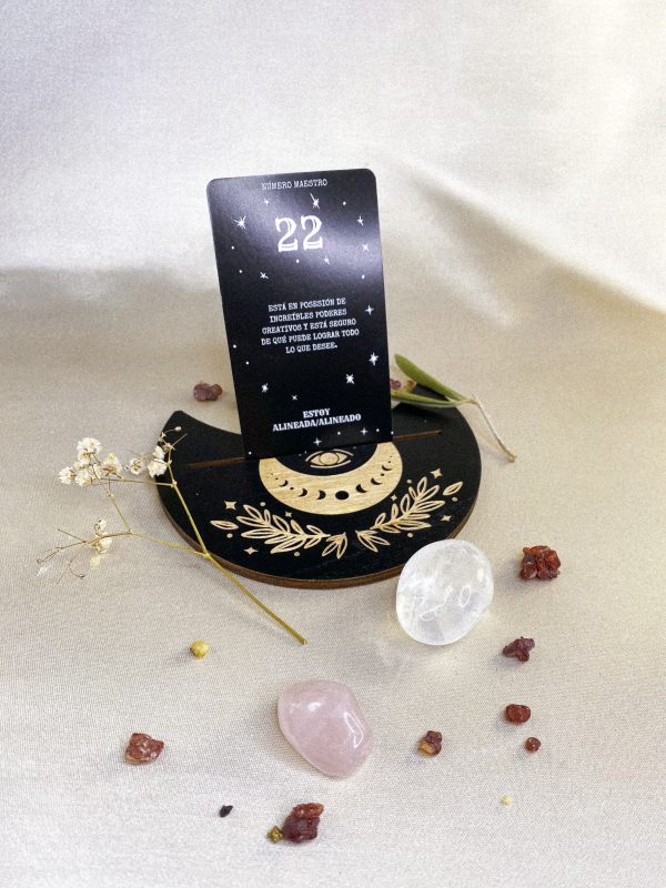 PACK SOPORTE DE MADERA PARA TAROT - Encanto Lunar y Versatilidad Mística - Imagen 2