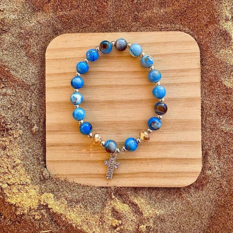 pulsera-cristal-murano-cruz-azul