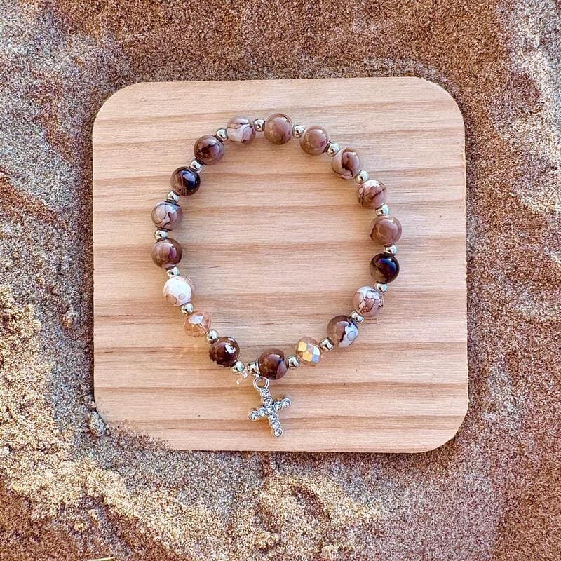 pulsera-cristal-murano-marron
